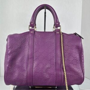 Gucci logo Boston bag with unbranded chain